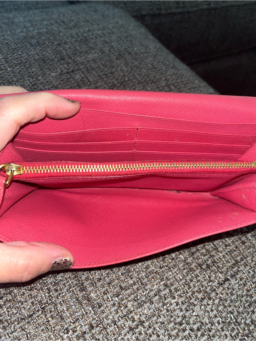 Prada Wallet In Pink Peony - Picture 5 of 10
